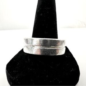 Silpada Middle Groove Double band ring Size 12